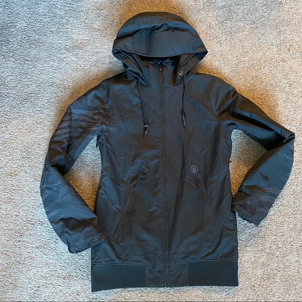 Volcom Snowboard Jacket With Hood Like New - image 1